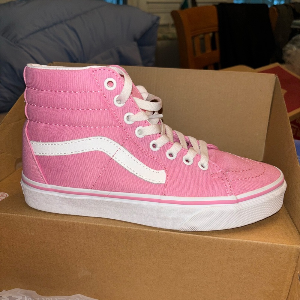 Vans pink high tops
